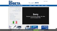 Desktop Screenshot of betaspa.com