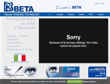Tablet Screenshot of betaspa.com